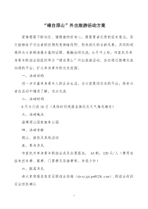 为了丰富大家在“五一”假期里的生活，网协团支部特举行外出旅游