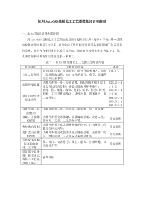 使用AutoCAD绘制化工工艺图技能培训和测试