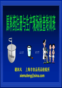 原料药质量研究(上海药检所_谢沐风).