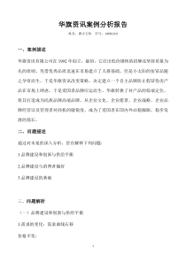 华旗资讯案例分析报告