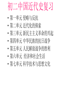初二中国近代史复习练习题