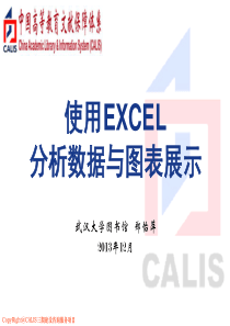 利用EXCEL进行数据分析和图表展示