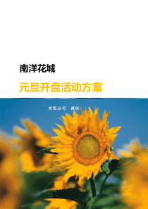 南洋花城元旦活动方案
