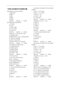 口腔执业助理医师全真模拟试题