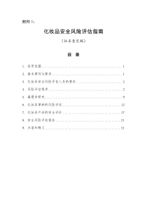 化妆品安全风险评估指南2