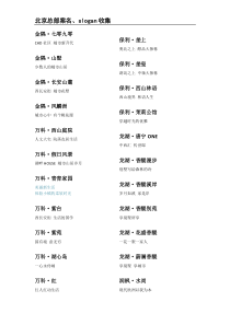 北京公司案名slogan整理