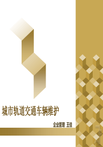 城市轨道交通车辆维护