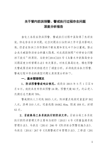 关于管内防洪预警警戒执行过程存在问题深度分析报告