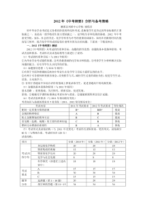 化学2012考纲解读及教学策略