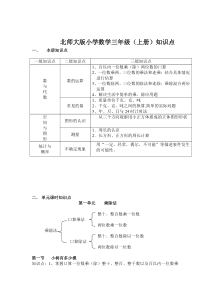 北师大版小学数学三年级(上册)