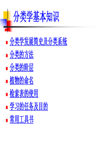 分类学基本知识