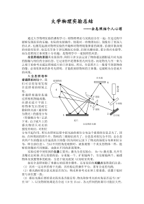 全息照相大学物理实验总结