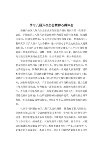 八届六次会议心得体会