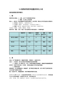 八年级U4植物的物质和能量的转化