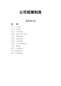 公司规章制度(试行)