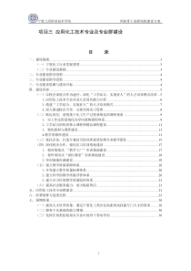 宁夏工商 应用化工技术专业及专业群建设(借鉴五)