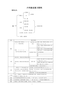 六年级总复习知识网络图