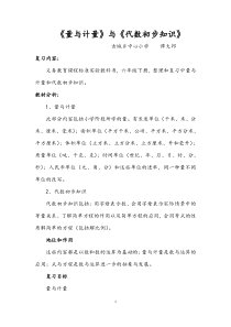 六年级数学专题复习材料