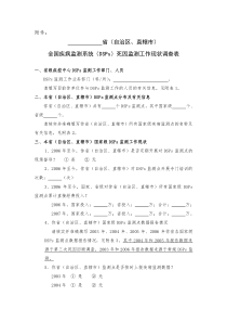 全国疾病监测系统(DSPs)死因监测工作现状调查表