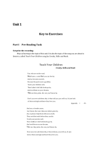 全新版大学英语综合教程2第二版课后习题答案