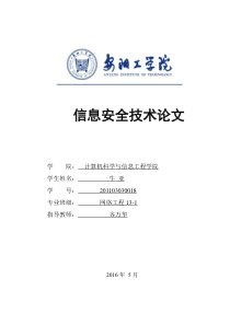 信息安全技术-牛亚201103030018