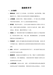 健康教育学复习2