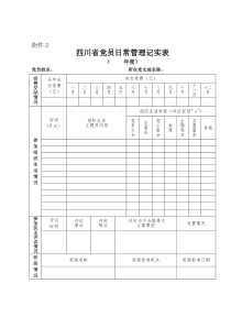 党员日常管理记实表(表2)
