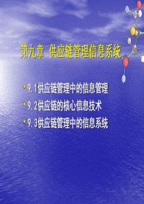 第九章供应链管理信息系统