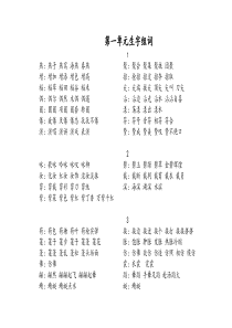 人教版语文三下全册组词