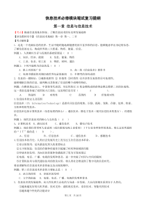 信息技术2009必修模块笔试复习提纲(广教版必修)教师