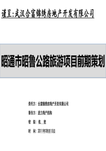 昭通市昭鲁公路旅游项目前期策划107p