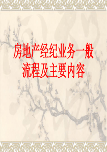 房地产经纪人业务流程（PPT40页)