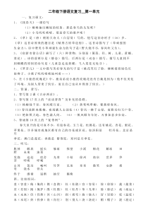 人教版二年级下册语文总复习资料