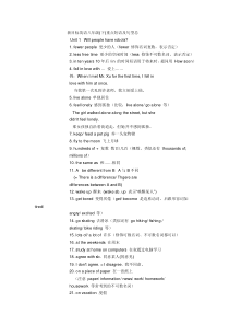 人教版八年级下册各单元英语语法解析知识重点总结