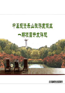 河南乐山旅游度假区一期项目开发详规(达沃斯)