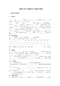 人教版四年级上册词语积累和多音字
