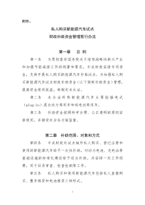 私人购买新能源汽车试点