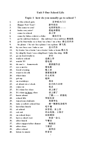 仁爱英语七年级下册短语总汇