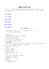 职工手册(能源行业).