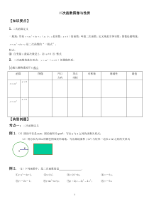二次函数知识点2014姚1讲