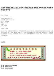 交通事故侵权责任法定认定标准与侵权责任损害赔偿及判解规范典型案例评析实用手册