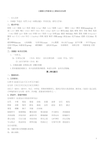 人教版七年级语文上册知识点归类