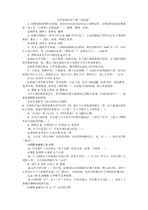 中华传统知识大赛--民俗篇