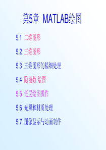 中南大学MATLAB课件(第5章MATLAB绘图).