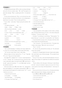 中考英语阅读训练(3)