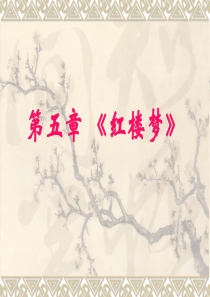 中国古代文学史第四卷13红楼梦