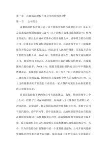 首都旅游股份有限公司经营现状分析（DOC 29页）