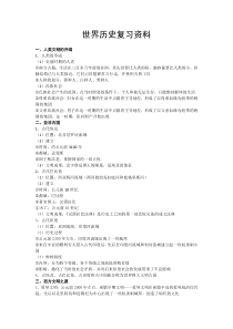 中考世界历史复习资料