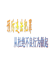 七年级政治预防违法犯罪_从杜绝不良行为做起课件鲁教版