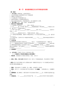 七年级生物上册第一节绿色植物通过光合作用制造有机物学案新人教版